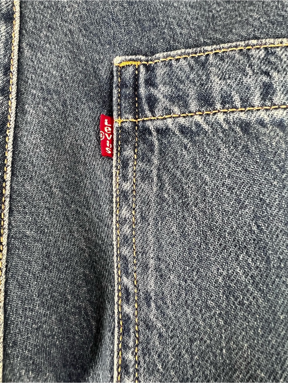 Levi’s Superlow Loose Cargo Jeans Women’s 28x32 NWT Blue Denim Low Rise Wide Leg - Picture 5 of 6